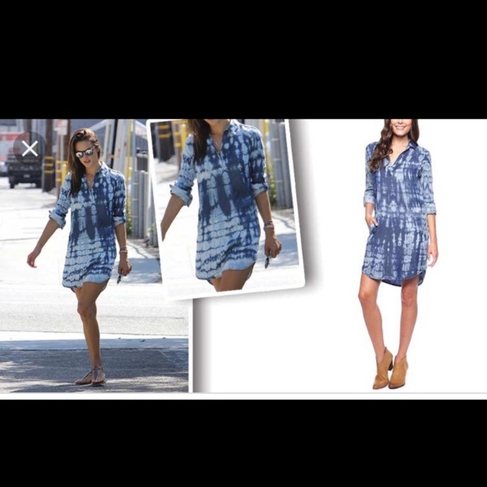 Splendid tie dyed shirt dress Large - Picture 9 of 11